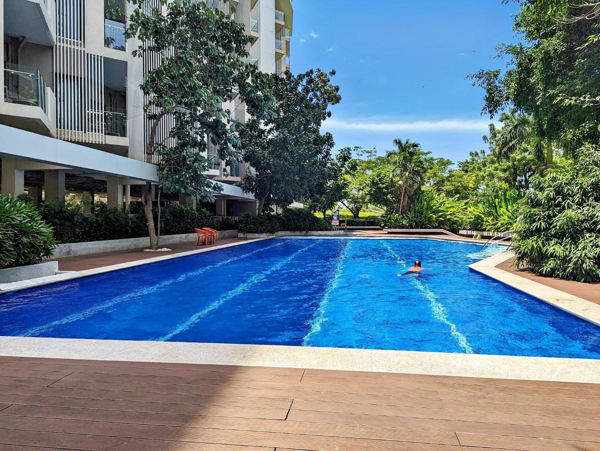 Dominiks Stylish Resort Gem Ocean View Pool Queen Bed At Tambuli 8 Floor Fast Wifi Μακτάν Εξωτερικό φωτογραφία